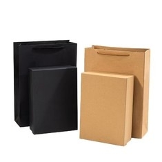 ब्लैक बफ आभूषण क्राफ्ट आभूषण बॉक्स 250gsm-1500gsm रिंग हार पेपर बॉक्स
