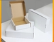 15x15x5cm बायोडिग्रेडेबल नालीदार पेपर बॉक्स सादा सफेद तह पेपर बॉक्स