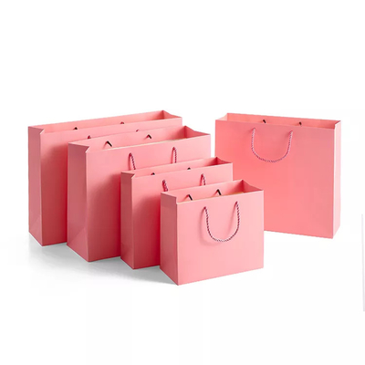 आईएसओ ऑफसेट प्रिंटिंग वस्त्र पेपर बैग अंडरवियर दालचीनी गुलाबी पेपर बैग