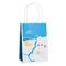 120gsm भालू प्रिंट रीसाइक्टेबल क्राफ्ट पेपर बैग भोजन के लिए कस्टम शॉपिंग पेपर बैग