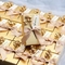 यूरोपीय चॉकलेट पैकेजिंग पेपर बॉक्स 8.66 * 8.66 * 2.56 पनरोक कैंडी एहसान बक्से में